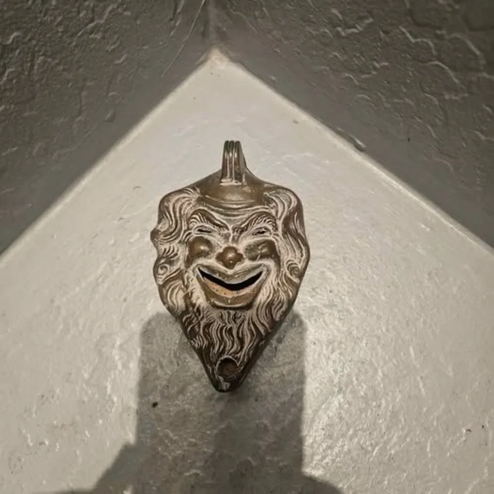 Satyr Head Figural Oil Lamp